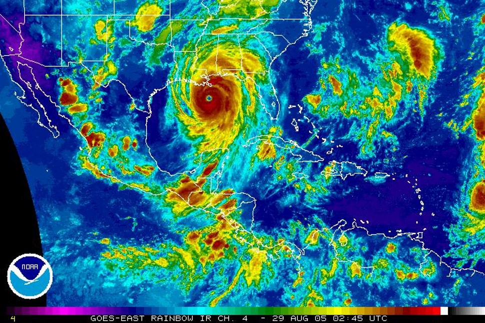 Imagen 3 Huracán Katrina en el Atlántico occidental. 2005. Fuente: [10]