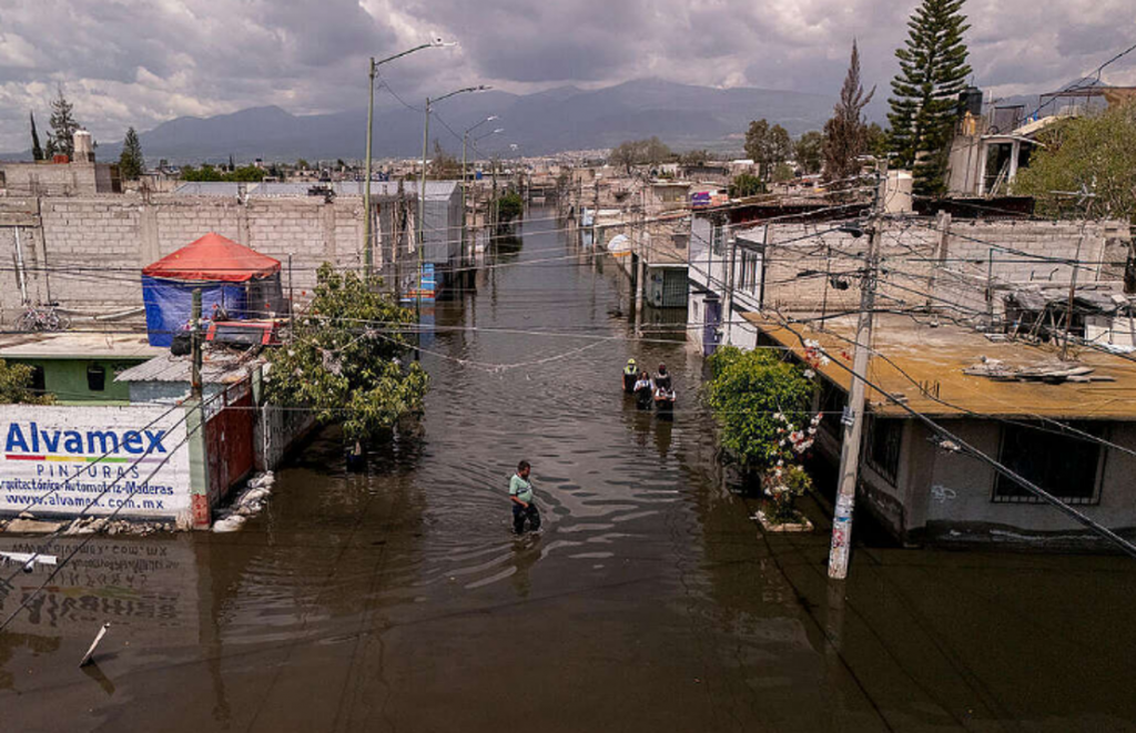 Imagen 2 Inundación en Chalco, México. 2024. Fuente:[7]